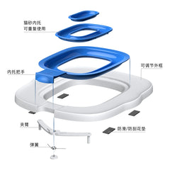 2024 cat and dog toilet training artifact squatting trainer cat toilet guide cat litter box removable and washable pet training