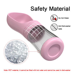 Portable Dog Water Bottle With Food Container Travel 2 in 1 Pet Water Dispenser For Small Large Dogs Cat Labrador Drinking Bowls
