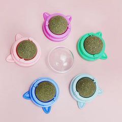 Cats Catnip Cat Toy Natural Ball Removal Cat Grass Treats to Improve Digestion Wall Sticker Scratch Itchy Treat Healthy Supplie
