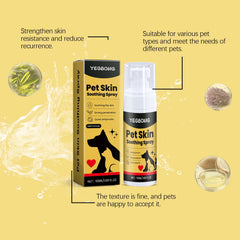 YEGBONG 50ml Pet Skin Care Spray Gentle Formula Soothing Discomfort Relief Vet Recommended for Dogs Cats All Breeds Daily Use