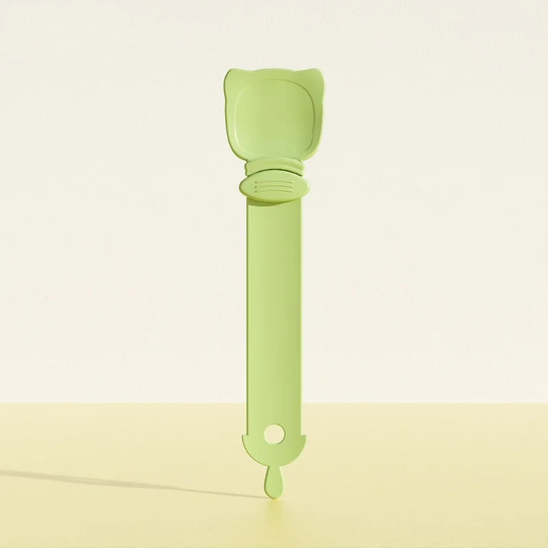 New Cat Treat Squeeze Spoon - Mess-Free Pet Feeding Tool for Cats, Snack Scoop, and Essential Pet Supplies