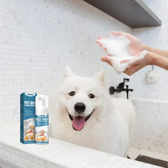 Cat Dry Shampoo No Rinse Dogs Cats Cleaning Mousse Rinse Free Pet Shampoo Bathless Cleaning Odor Removal For A Fresh Smelling