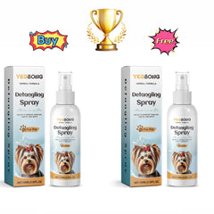 Yegbong Dog Detangler Spray Pet Hair Untangling Smooth Care Spray Fresh Fragrance No Rinse All Sizes Pet Grooming Tool 100ml