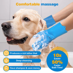 6PCS Pet Grooming Kit Silicone Dog Bath Brush Dog Toothbrush Finger Dog Bath Gloves Pet Grooming Gloves Dog Cat Bath Supplies