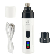 Dog Nail Grinders Painless USB Charging  Rechargeable Pet Nail Clippers Quiet Electric Dog Cat Paws Nail Grooming Trimmer Tools