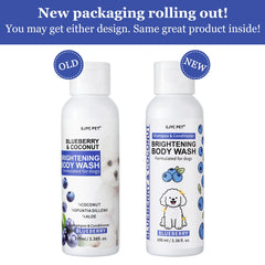Professional Dog Whitening Shampoo Blueberry Brightening Formula Enhances Fur Shine Softness Pet Grooming Care