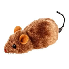Funny Lifelike Plush Mouse Toy Running Rat Cat Dog Toy Random Color Pet Interactive Toy