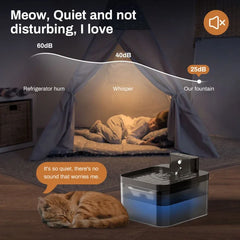 2.2L Wireless Automatic Cat Water Fountain Infrared Sensor Smart Pet Drinkier Fountain 2600mAh Pet Water Dispenser For Dog Cat