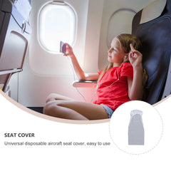 5pcs Disposable Non Woven Seat Cover Universal Airplane Plane Seat Cushion Cover Anti Fouling Fabric For Vehicle Train Cab