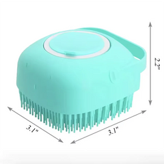 Pet Dog Cat Bath Brush 2-in-1 Pet SPA Massage Comb Soft Silicone Pet Shower Hair Grooming Cmob Dog Cleaning Tool Pet Supplies