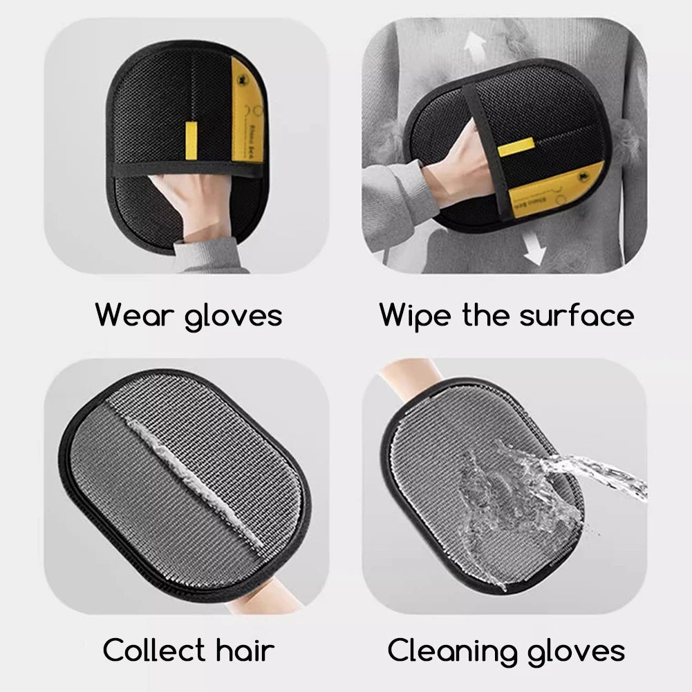 1/2/3pcs Pet Grooming Gloves Fur Catchers Hair Remover Glove Pet Supplies Static Brush For Cat Dog Accessories For Couch Sofa