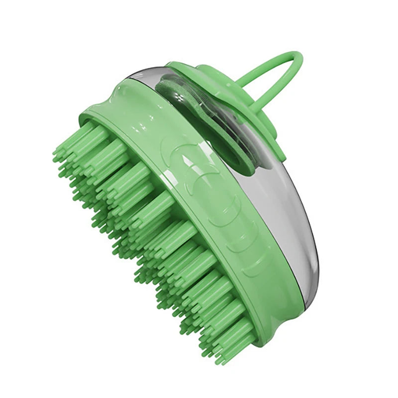 Pet Dog Cat Bath Brush 2-in-1 Pet SPA Massage Comb Soft Silicone Pet Shower Hair Grooming Cmob Dog Cleaning Tool Pet Supplies