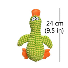 Cute Dog Plush Toys  Pet Duck Squeak Toy for Puppy  Sound Wild Goose Chew Toy for Small Middle Large Dogs Teeth Cleaning