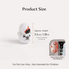 Set of 10 indoor cat rolling toys. Self-rolling cat toys that require no batteries. Lightweight plastic cat puzzle toys