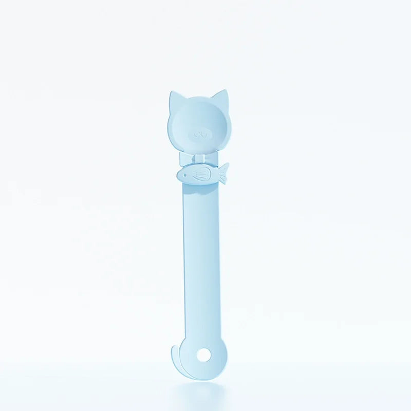 New Cat Treat Squeeze Spoon - Mess-Free Pet Feeding Tool for Cats, Snack Scoop, and Essential Pet Supplies