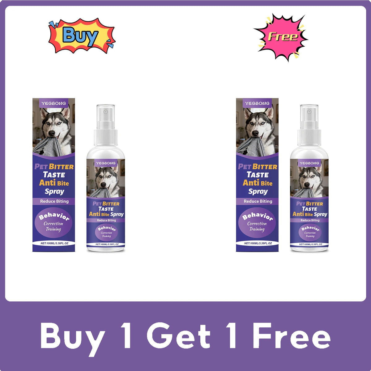 Pet Anti Chew Spray Bitter Deterrent Stop Chewing Biting Behavior Furniture Protector Safe Training Aid for Dogs Cats Deterrent