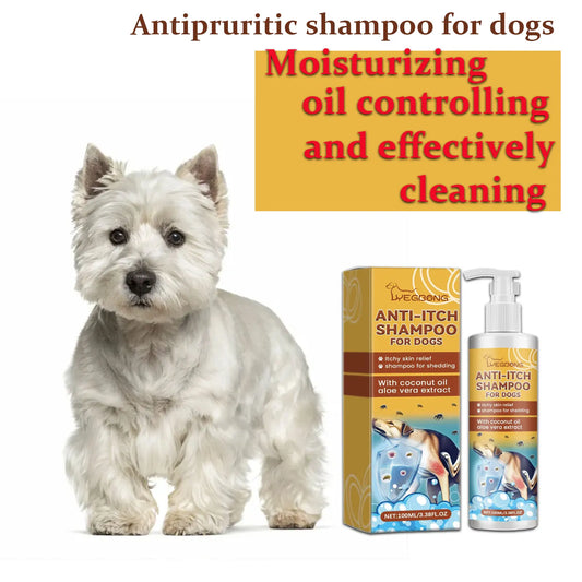 Dog Shampoo And Conditioner for Sensitive Skin Moisturizing Anti-Itching Flea Killer Pet Cleaning Dirt & Mite Removal PH Balance