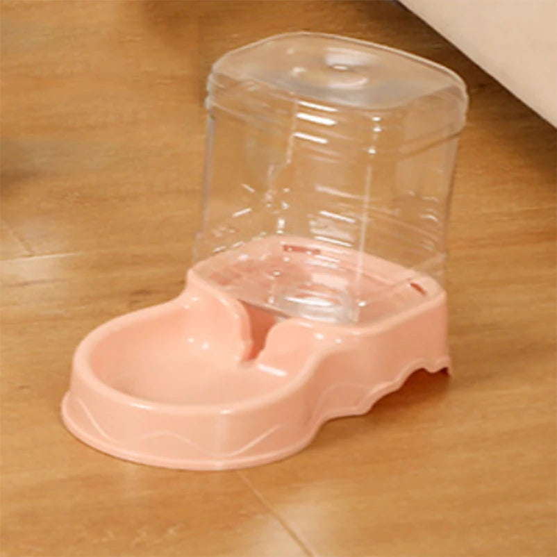 Pet automatic feeder cat drinking water bowl cat bowl dog bowl 3.8L large capacity combination grain storage barrel pet supplies