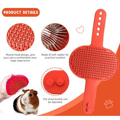 Cat Grooming Kit Set with Pet Shedding Slicker Brush Nail Clipper Trimmer Pet Massage Bath Glove Flea Comb for Bunny Puppy Kitt