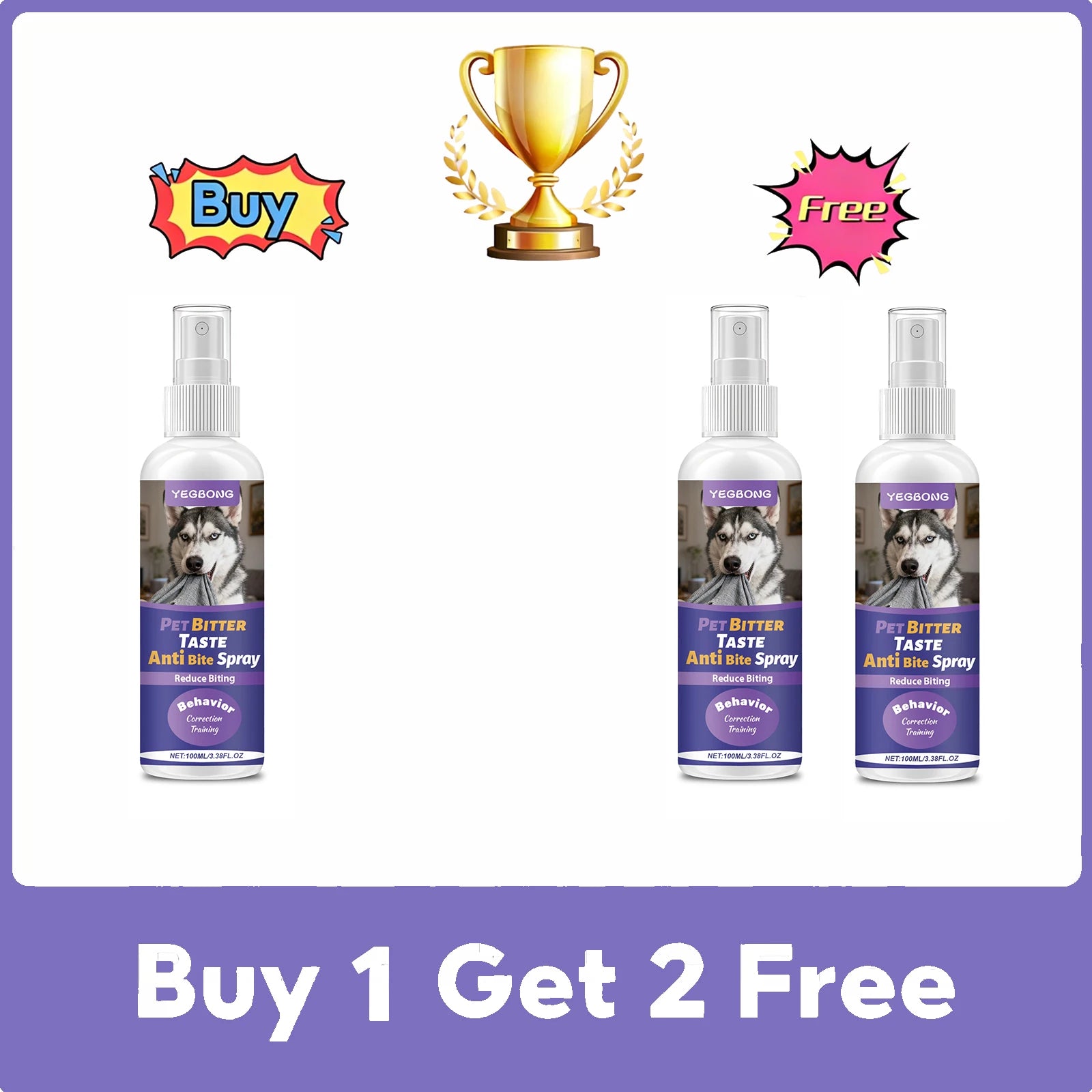 Pet Anti Chew Spray Bitter Deterrent Stop Chewing Biting Behavior Furniture Protector Safe Training Aid for Dogs Cats Deterrent
