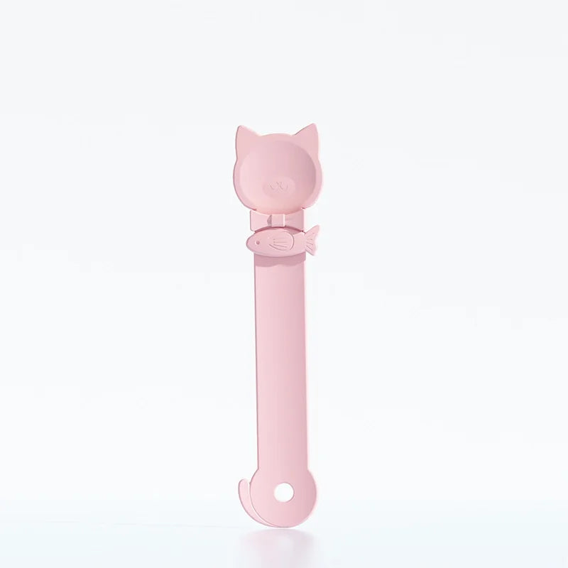 New Cat Treat Squeeze Spoon - Mess-Free Pet Feeding Tool for Cats, Snack Scoop, and Essential Pet Supplies